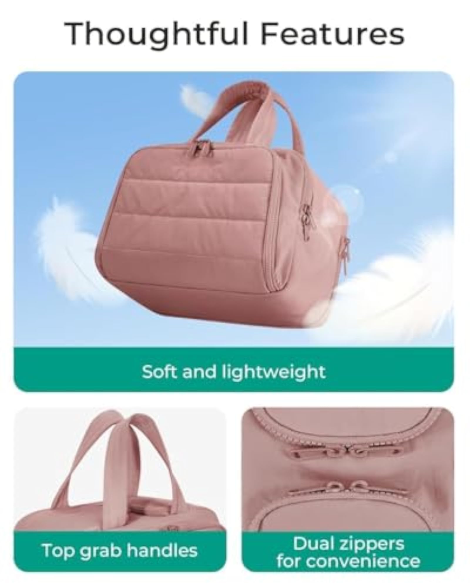 4 in 1 Toiletry Bag Multi Functional for Women, Large Capacity